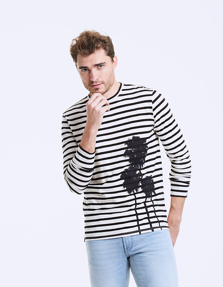 Marinière à visuels palmiers Homme-3