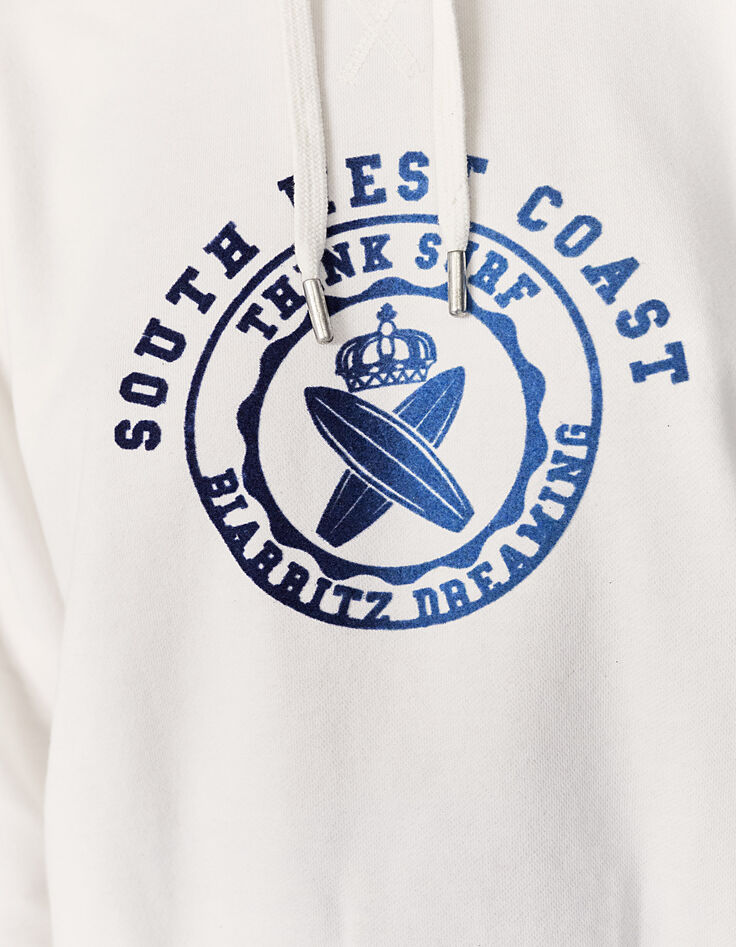 Women’s sweatshirt fabric hoodie with badge image-4