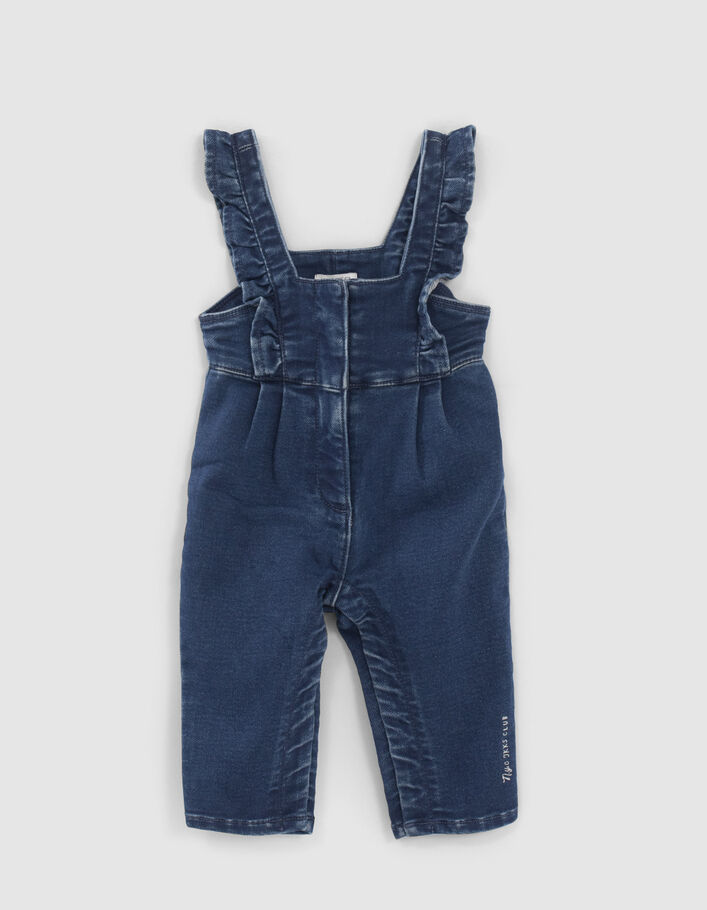 Set jeanstuinbroek en T-shirt babymeisjes - IKKS