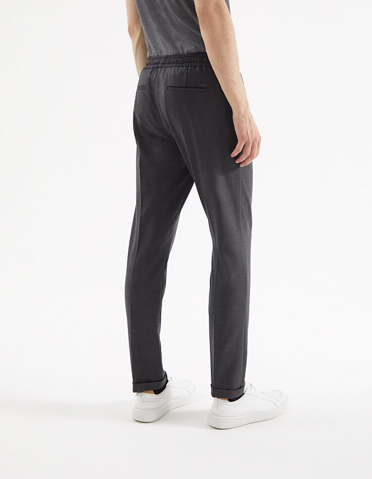 Jopgpant SLIM gris cinturilla elástica IKKS BETTER Hombre-3