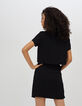 Vestido negro efecto óptico-3