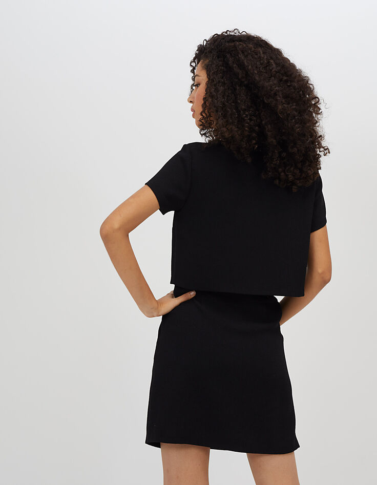 Vestido negro efecto óptico-3