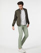 Jean slim kaki Salvation Homme-1