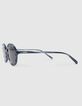Sonnenbrille mix kristall marmor blau-6