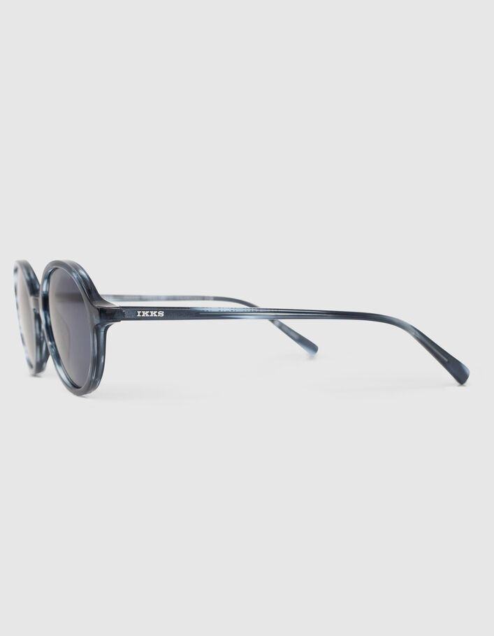 Unisex blue crystal marble sunglasses-6