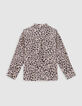 Pink leopard print shirt for girl-6