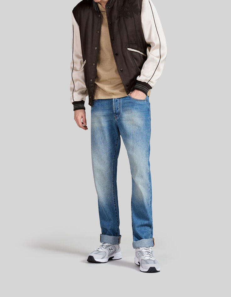 Polo beige algod&oacute;n org&aacute;nico flameado hombre-2