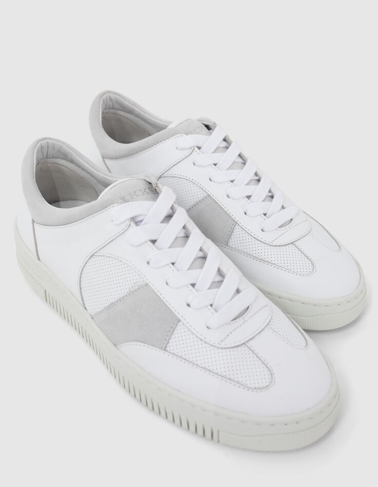 Men&rsquo;s off-white leather trainers-2