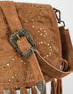 Sac besace The Waiter en cuir franges et studs femme-5