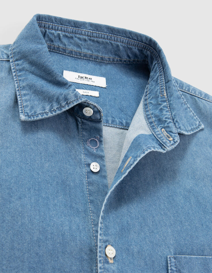 Overhemd in WATERLESS jeans-6