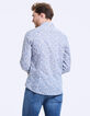Camisa slim Liberty flores stone Hombre-4