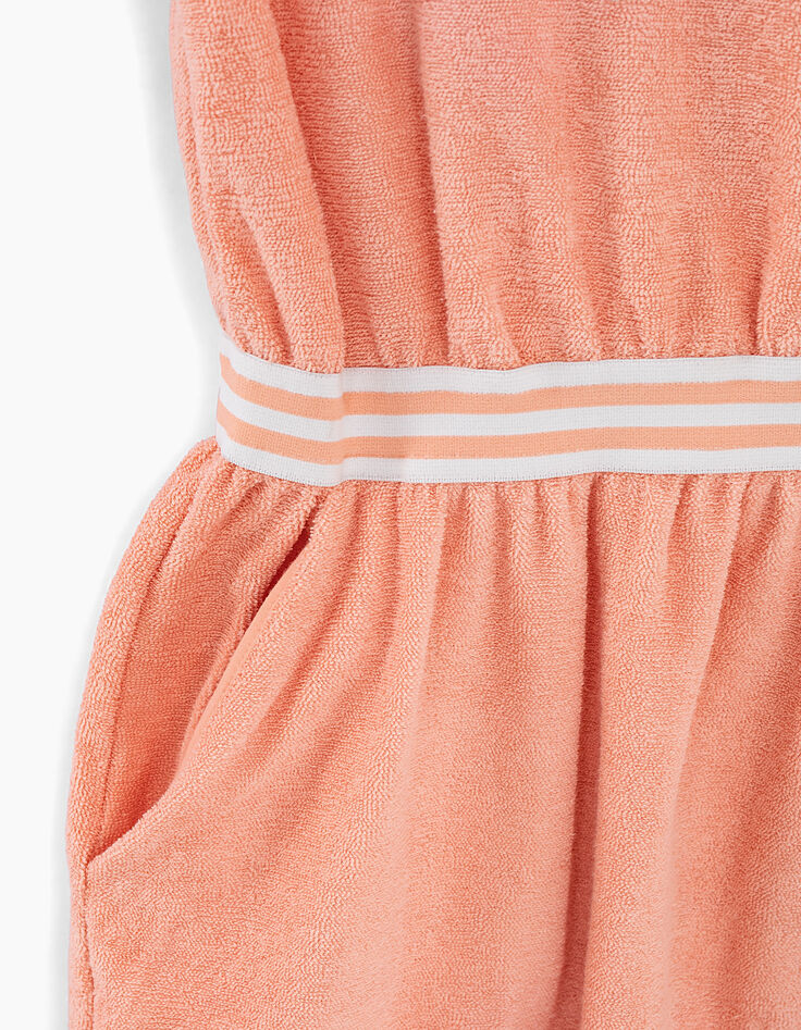 Girls’ peach Venice Beach Los Angeles terry dress-5 Girls’ peach Venice Beach Los Angeles terry dress-5
