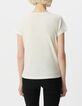 Tee-shirt rock blanc coton bio visage BLONDIE Femme-3