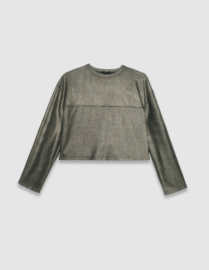 Sweat en résille anthracite Femme-6 Sweat en résille anthracite Femme-6