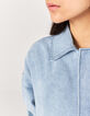 Women's patched-look organic denim jacket-5