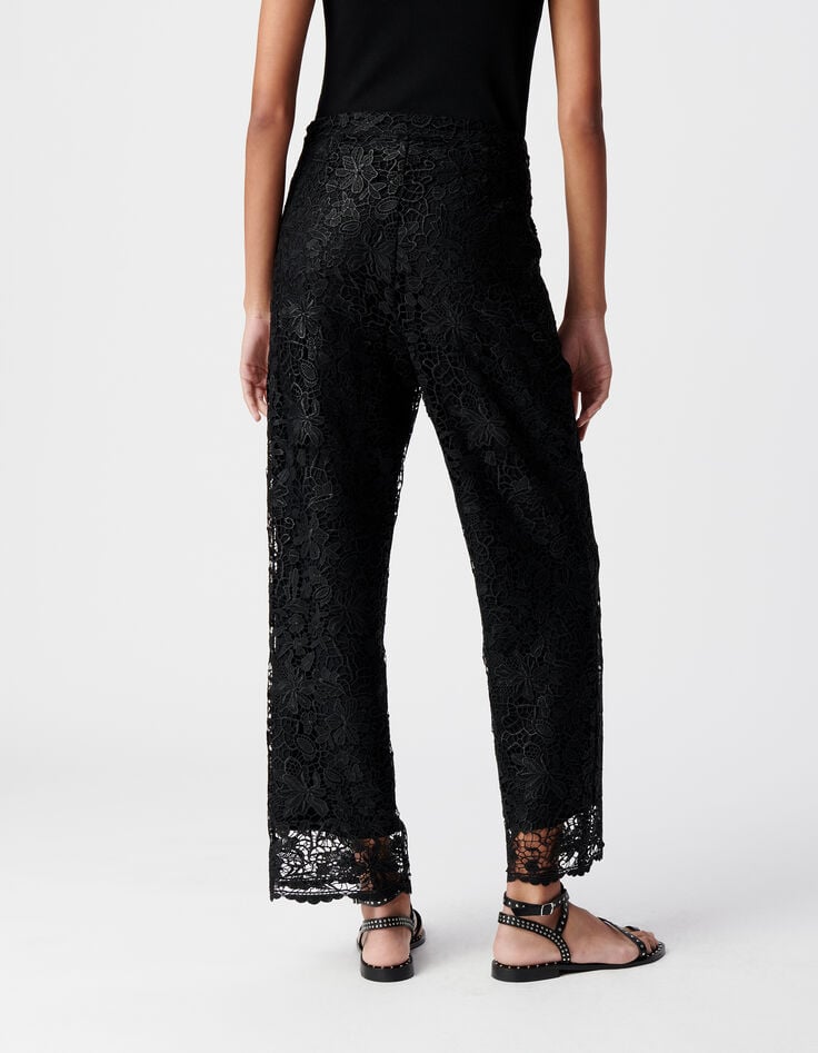 Pantalon noir tout dentelle Femme-3 Pantalon noir tout dentelle Femme-3