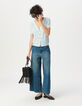 Blue fine knit back/front reversible cardigan-2