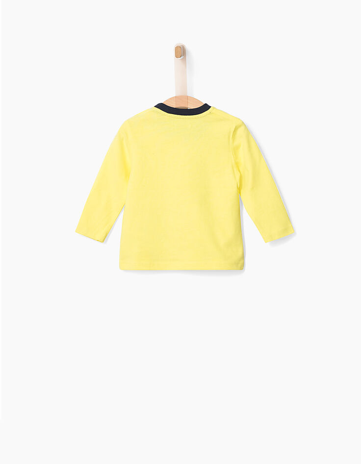 Tee-shirt jaune à lunettes d'aviateur bébé garçon-3 Tee-shirt jaune à lunettes d'aviateur bébé garçon-3