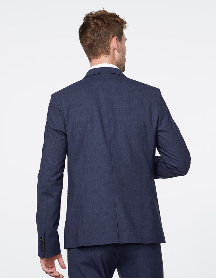 Veste de costume indigo prince-de-galles Homme TRAVEL SUIT-2