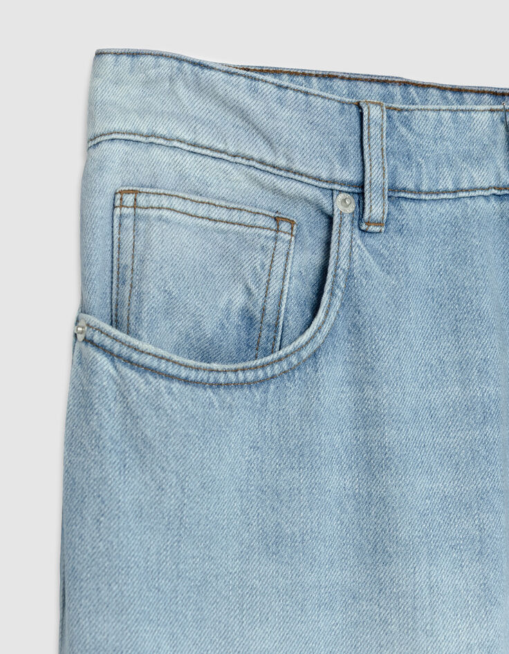 Neil verwaschene blaue Straight-Jeans-7