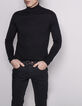 Pull noir homme-4