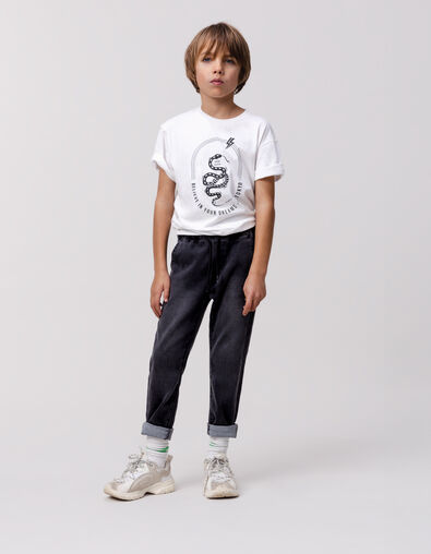 JOGGER LOOSE jeans grey Waterless for boy - IKKS