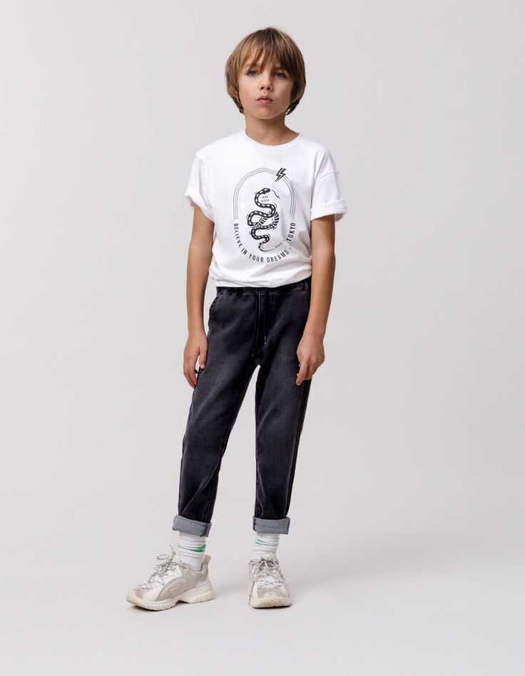 JOGGER LOOSE jeans grey Waterless for boy-2