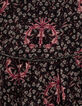 Baby girls’ black lily print dress-4