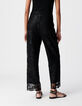 Pantalon noir tout dentelle Femme-3