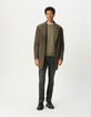 Parka beige pieza negra extraíble Easy Care hombre-2