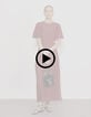 Robe longue bordeaux broderie anglaise ouverture dos Femme-9 Robe longue bordeaux broderie anglaise ouverture dos Femme-9