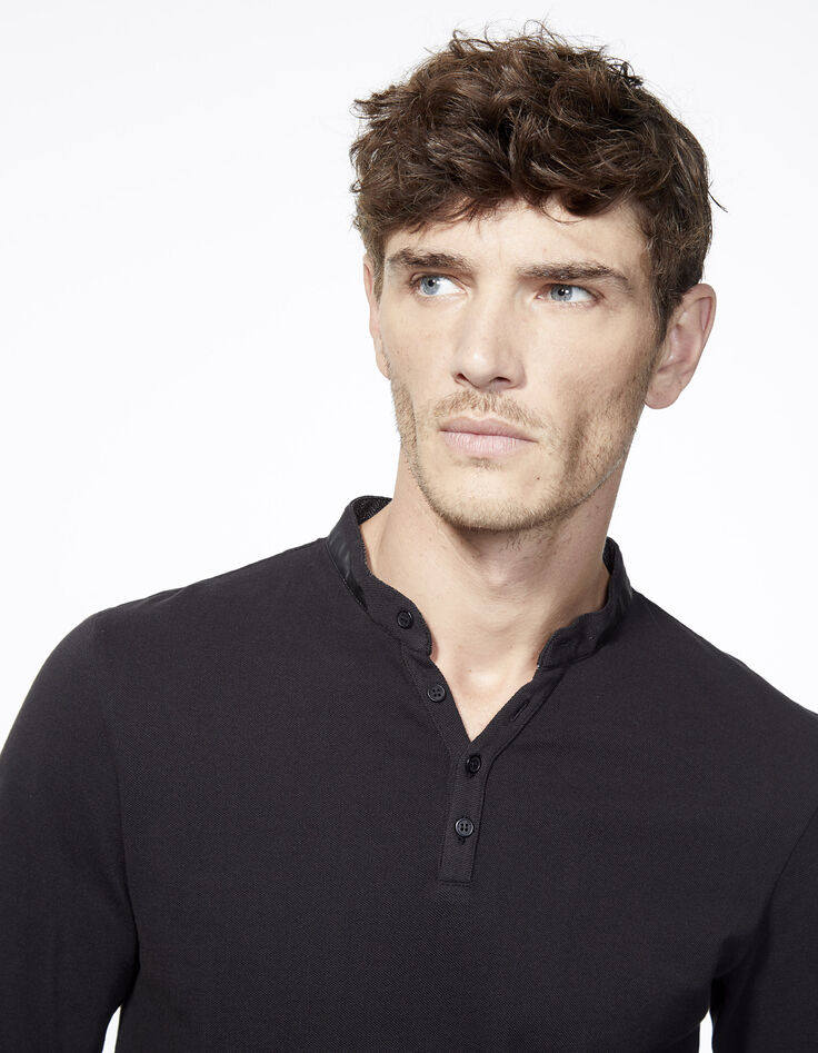Polo negro hombre-4