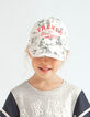 Casquette écrue imprimé toile de Jouy fille-2