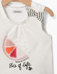 Cremeweißes Baby-Tanktop mit Wassermelone-2