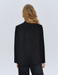 Chaqueta de traje negra para mujer-3