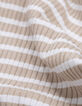 Camiseta beige rayas crudo acanalada-5