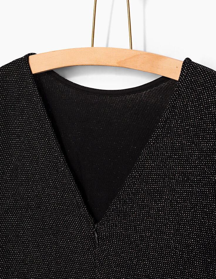 Girls' black playsuit-4