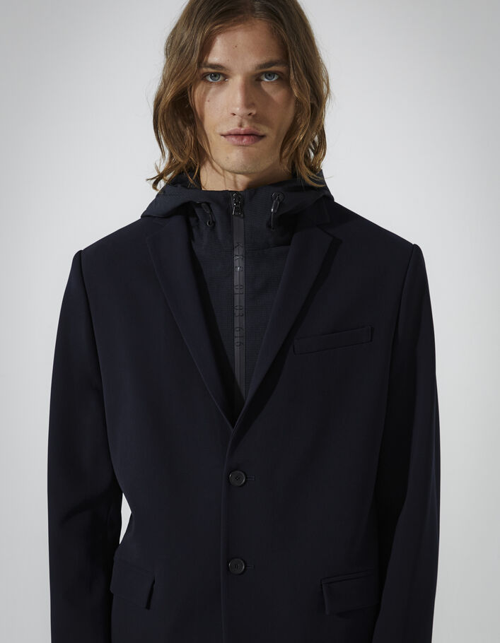 Men’s navy jacket with removable facing - IKKS