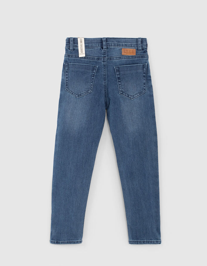 Medium blue straight jeans lijnen opzij jongens -3