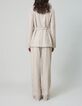 Pure Edition-Veste de costume sésame flanelle Femme-3