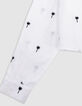 Camisa blanca cropped bordados palmeras niña-6