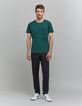 L‘Essentiel Herren-T-Shirt grün, Bio-Baumwolle, Rundhals-2