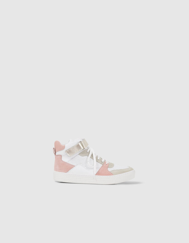 Hoge sneakers pink, wit, beige I.Code-3