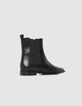 Women’s black leather pointed-toe Chelsea boots-3