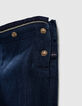 Vaquero blue vintage puente con volante bebé niña-2