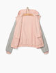 Girls’ pastel pink and grey reversible jacket-7