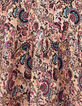 Robe longue rose poudré imprimé cachemire fille-4