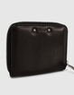 Portefeuille 1440 mini Compagnon noir en cuir Femme-4