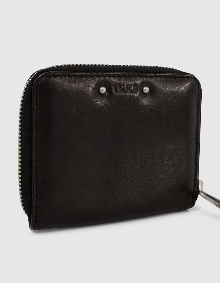 Cartera 1140 mini Compagnon negro cuero mujer - IKKS