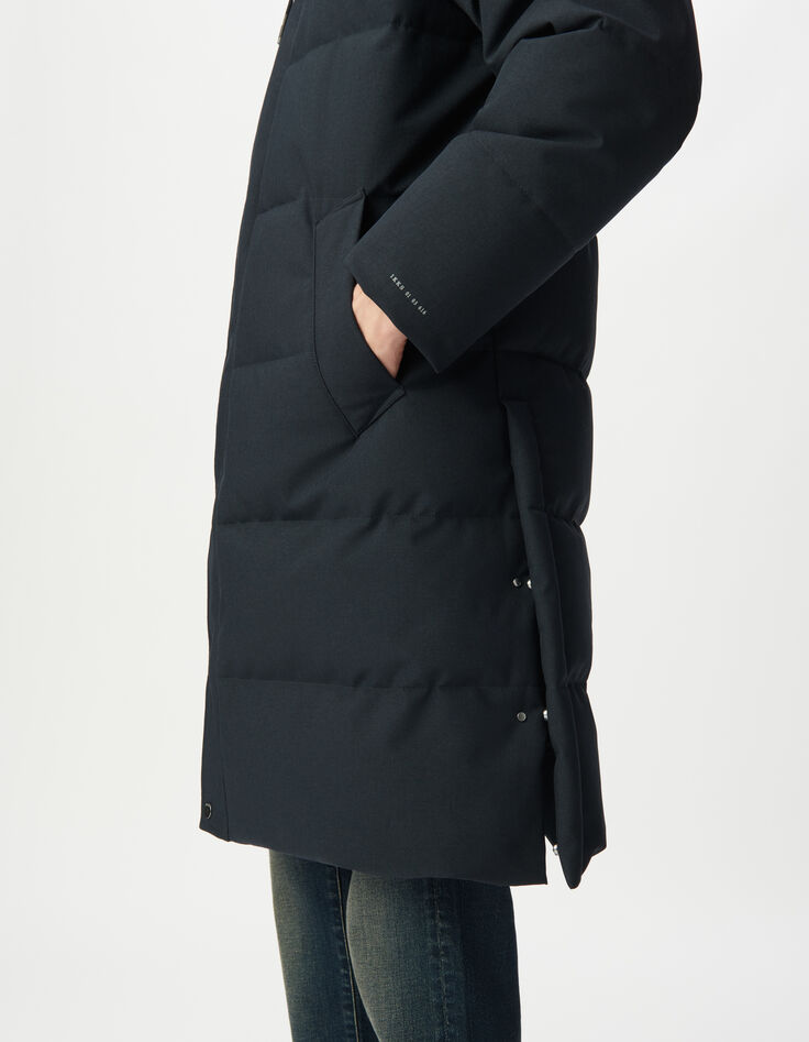 Plumas largo azul marino acolchado WATERPROOF hombre-6